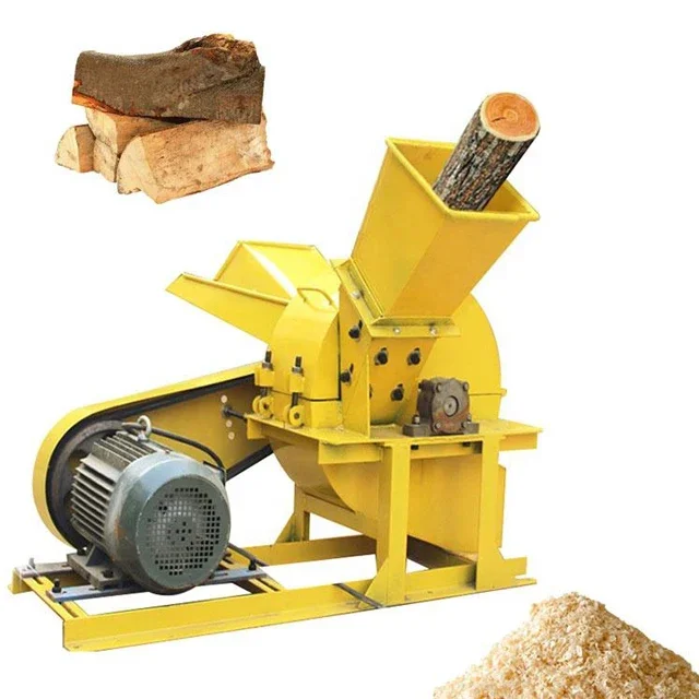 

【Hot】Sawdust Wood Crusher Making Machine Gas-oline Wood Branch Crusher Bio Wood Chipper Shredder