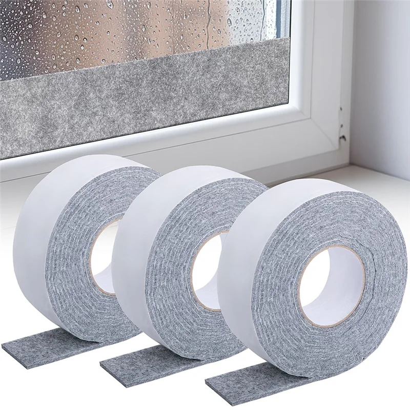 M11K-Water Moisture Absorber Tape 4.5Mm Think 3 Roll 13.4Ft X 1.2Inch Window Condensation Prevention Absorber