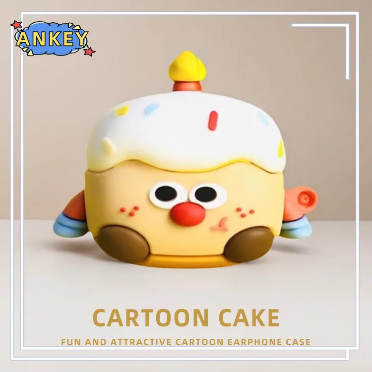 for Sony LinkBuds Open Case WF-L910 Protective Silicone Cute Cartoon Covers Wireless Earbuds Shell TWS Headphone Portable