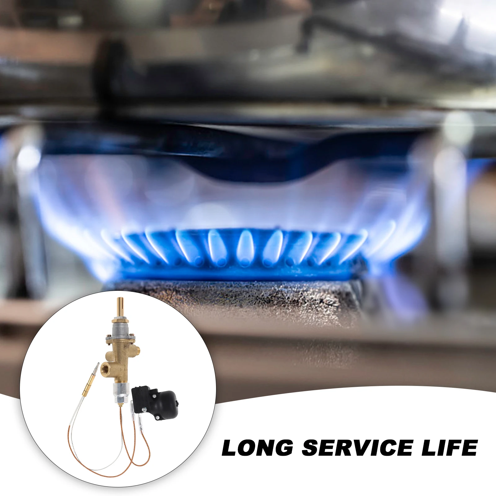 

1 set 1 Set Heater Replacement Universal Stove Thermocouple Wear-Resistant Practical Probe Outdoor Accessories 8Mm Threaded End