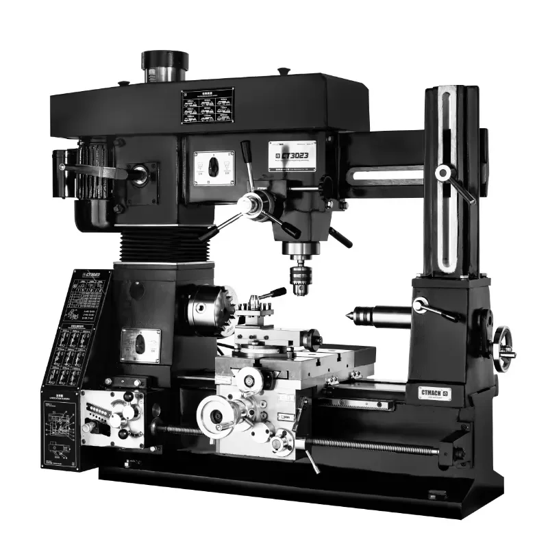 CT3023 Portable Multifunctional Lathe Drilling Milling Machine with Gear Motor Pump Bearing for Automobile Marine Use