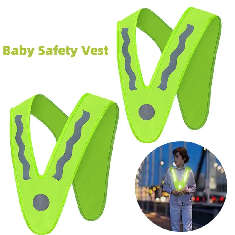 Baby Safety Vest Reflective Safety Vest For Bike Riding Kids Reflective Vest Child Safety Visibility Vest For Boys Girls Cycling