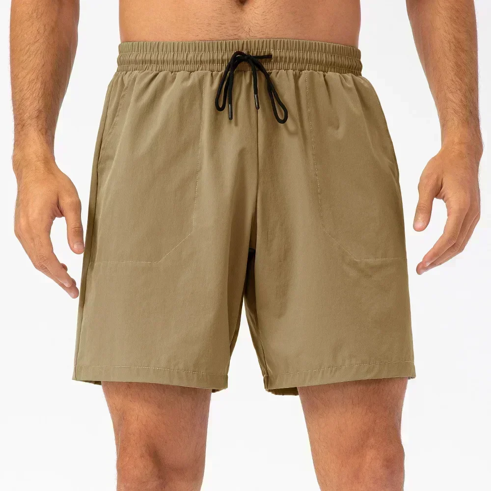 Lemon Herren-Sommer-Fitness-Shorts mit dem gleichen Absatz sind leichte, atmungsaktive und schnell trocknende Gym-Fitness-Shorts und verschwitzte Hose