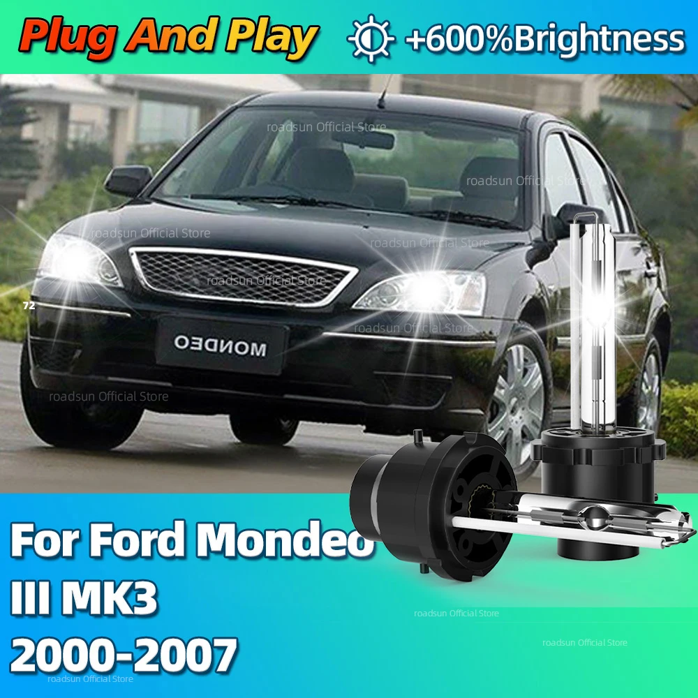 6000K 35W D2S HID Żarówka ksenonowa Zamiennik przedniego światła do Ford Mondeo III MK3 2000 2001 2002 2003 2004 2005 2006 2007
