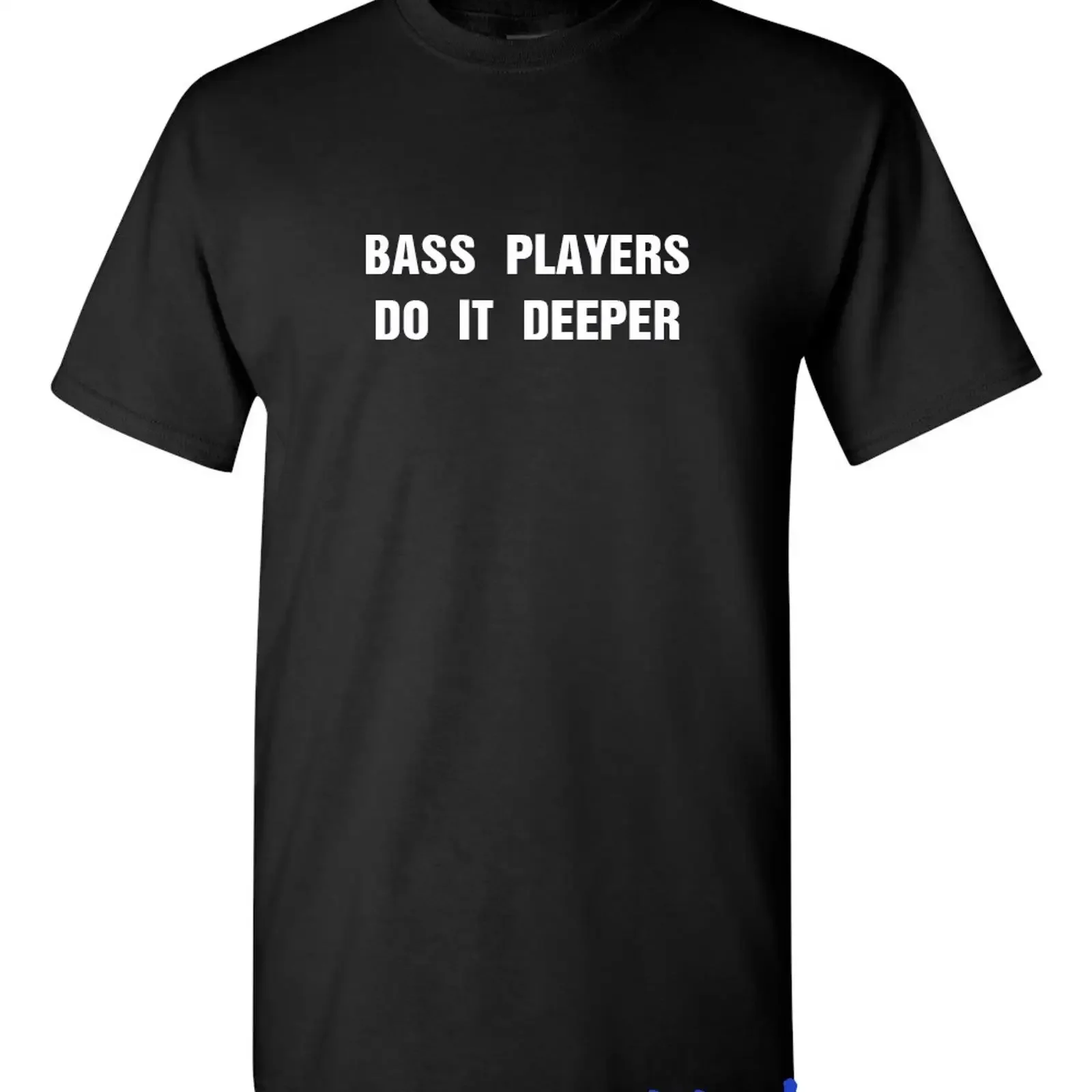 T Shirt Bassspieler Do It Deeper für Rock Blues Reggae Soul Musik vintage Washed Stylish streetwear Slightly Unisex fashion