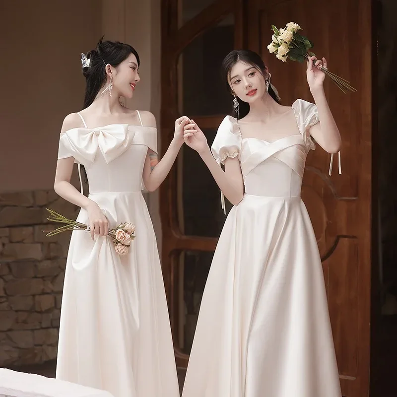 Plus Bridemaid Dresses Elegant Women Graduation Prom Homecoming Wedding Party Cocktail Dress Bride Maid Gown Maid of Honor Dress