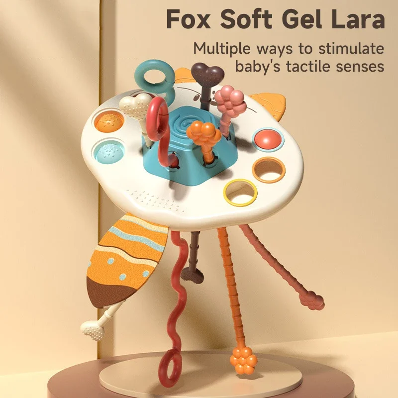 

Montessori Sensory Development Toys for 0-12 Months Babies - Pull String Finger Grasp Training Educational Gift