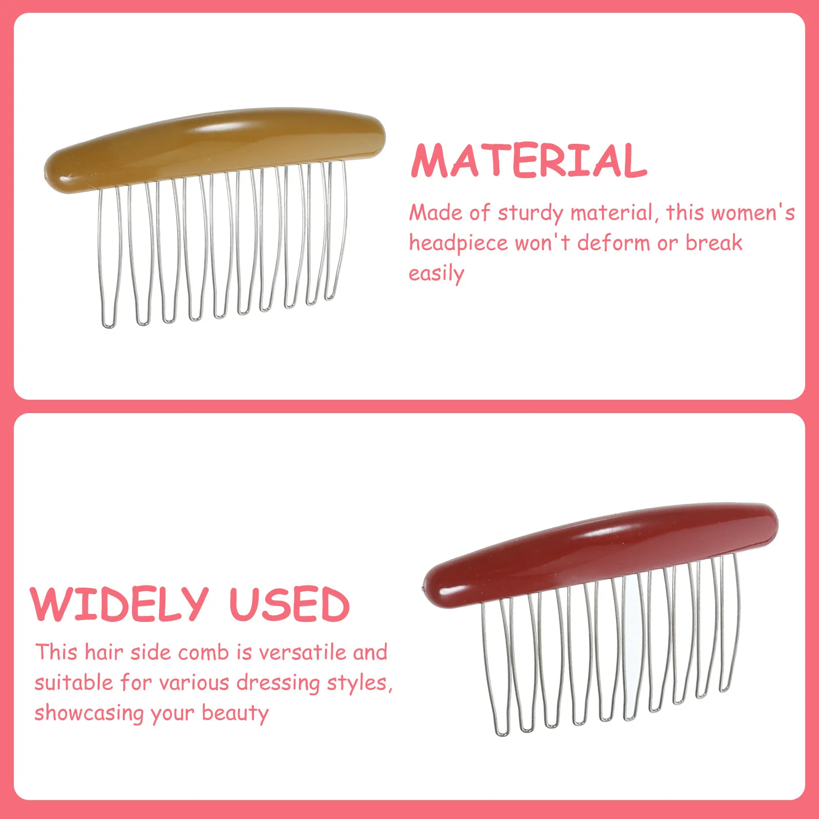 

Набор из 5 боковых заколок для волос для женщин: модный, легкий дизайн, долговечность, идеально подходят для свадьбы, выпускного вечера, медового месяца