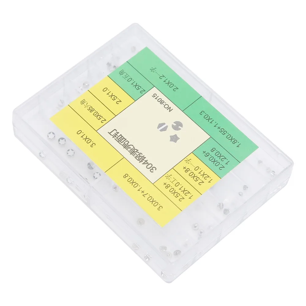 Silver Watch Case Studs 304 Stainless Steel Multiple Sizes Boxed Watch Case Fastener Kit Multi-type Watch Surface Pins