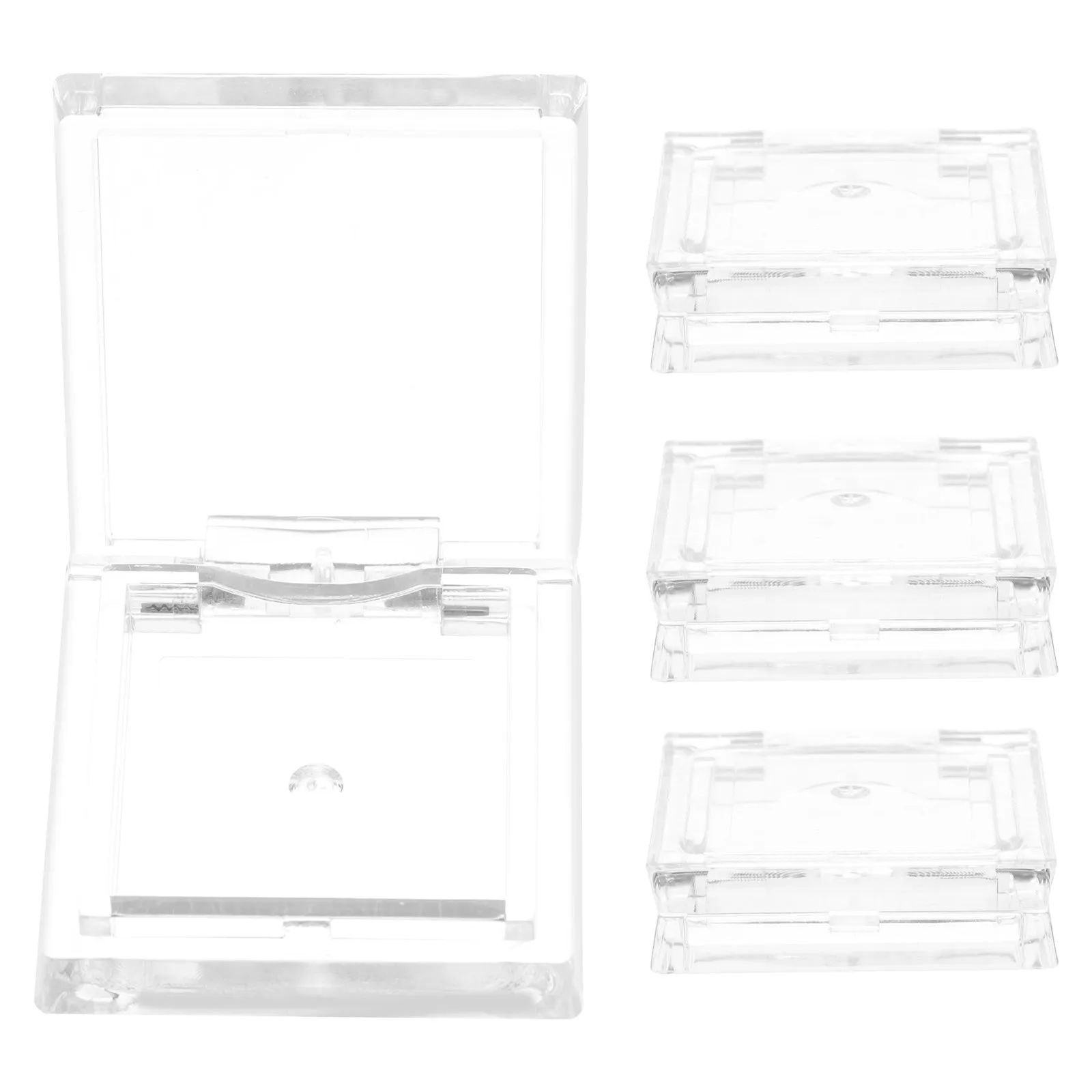 4 Stuks Lege Make-up Paletten Vierkante Oogschaduw Pannen Reisvriendelijke Containers voor Lippenbalsem Crème Hervulbare Compacte Verpakking