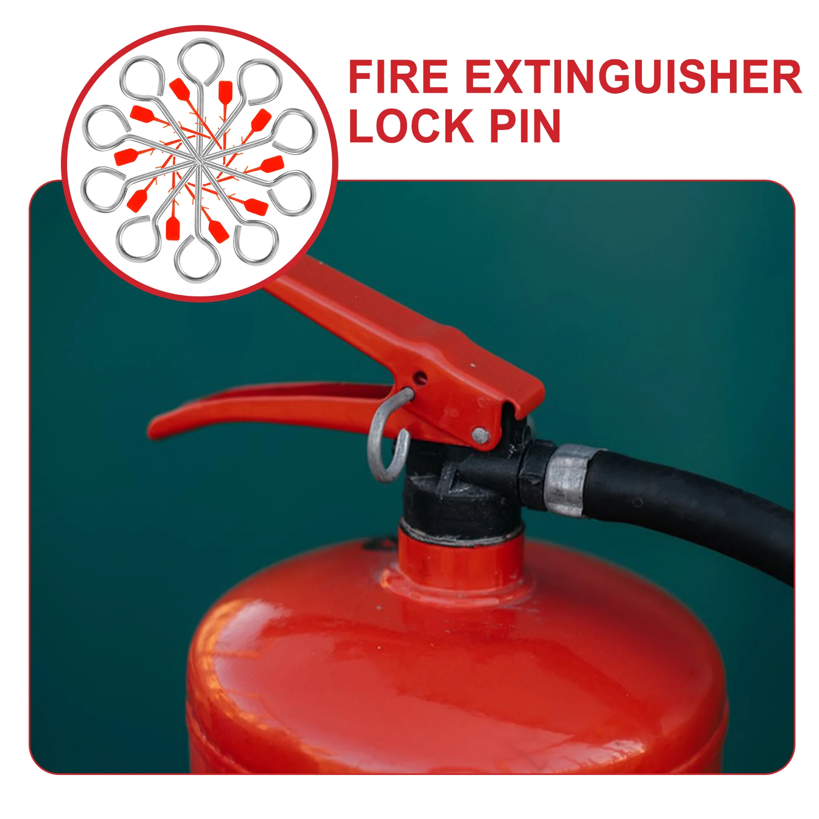 10 pezzi estintore in metallo chiusura estintori guarnizioni di sicurezza perni di bloccaggio in ferro per
