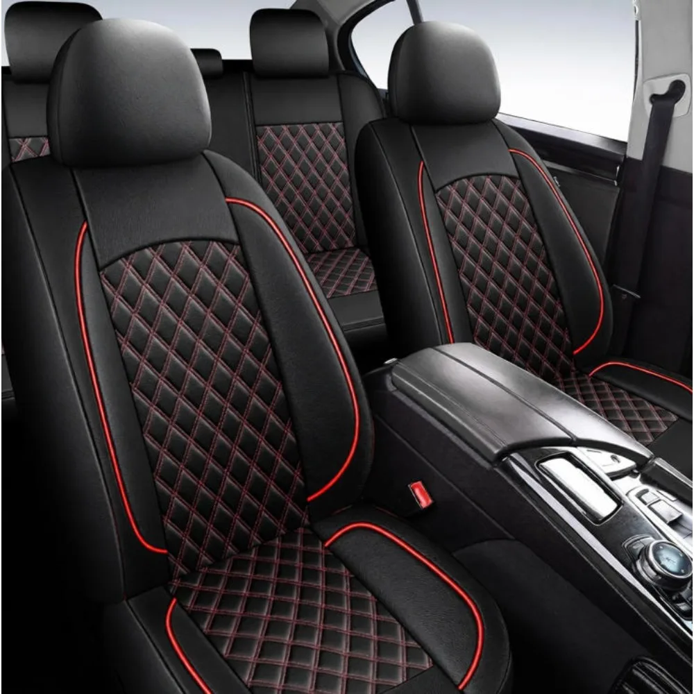 

PU Leather Universal Car Seat Cover for Toyota Corolla Rav4 Chr Camry Kia Sportage Rio Ceed Mazda 3 Cx5 6 Civic Car Accessories
