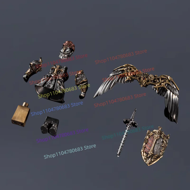 Klocki MOC Metalowe Miniaturowe Lalki Magnetyczne Naklejki Święty Wojownik Kreskówka Anime Model do Składania Ozdoba Zabawka Prezent