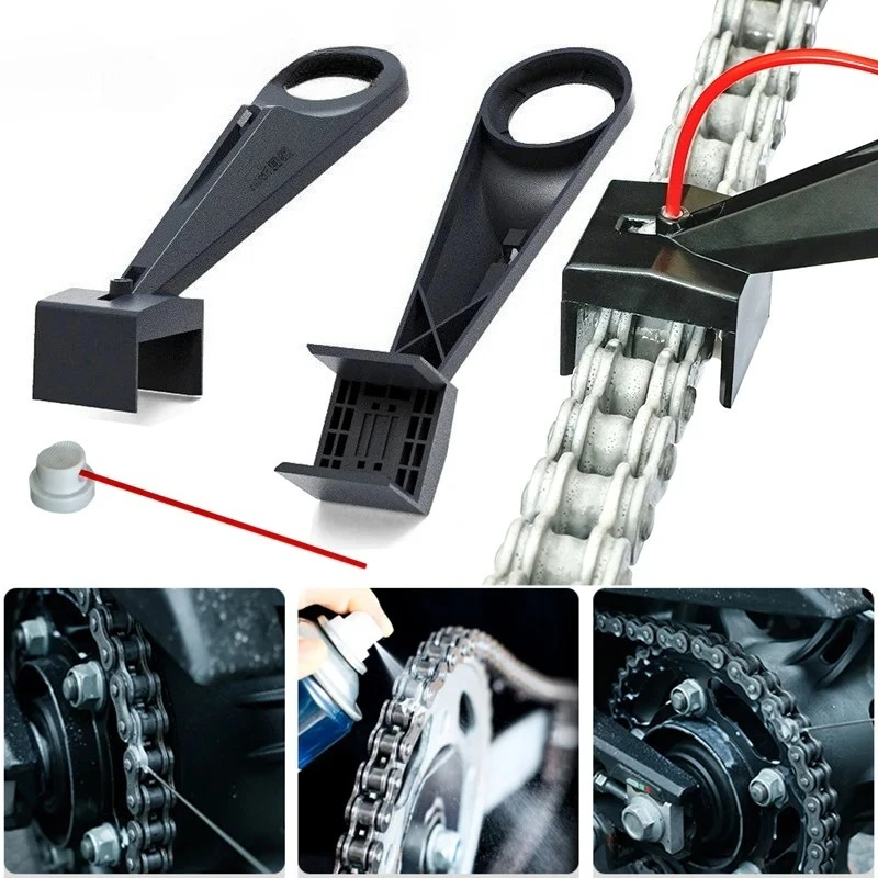 

Professional Motorcycle Chain Cleaner Kit with Spray Nozzle for Gear Protection