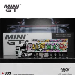 1:64#333 Skull Western Star #705 Graffiti trailer Trailer Truck Alloy die cast simulation car models,boys' toys,children's gifts