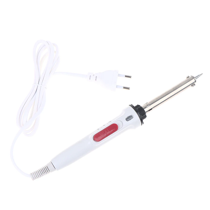 100W High Power Adjustable Temperature Electric Soldering Iron Dual Temperature Control With Switch Welding Pen EU Plug White