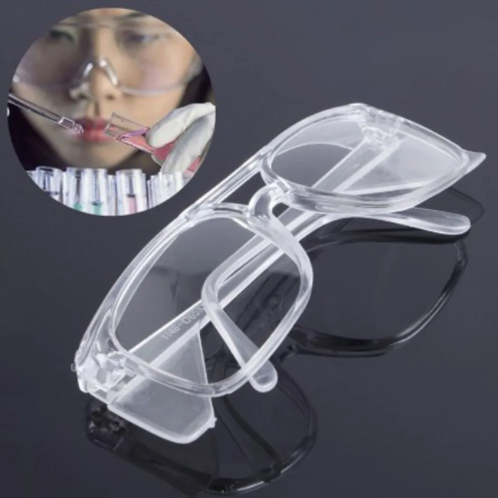New PC Material Safety Goggles Transparent Protective Goggles Plain Glass Spectacles
