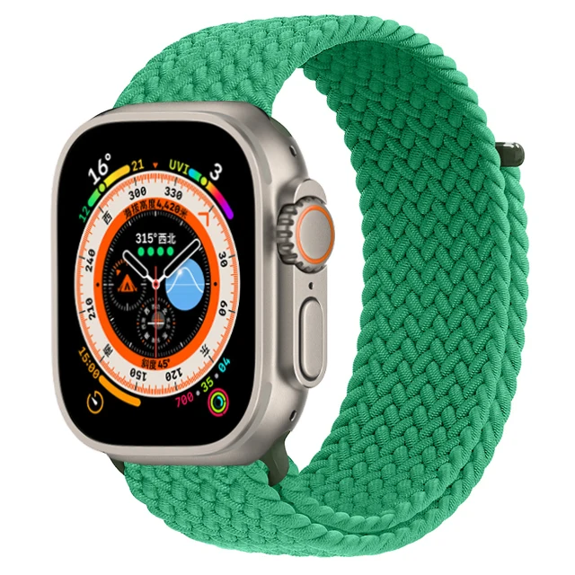 Geflochtene Solo Loop für Apple Watch Ultra Band 49 mm 45 mm 44 mm 40 41 42 46 mm Correa-Armband iWatch-Serie 11 10 9 7 SE 8 6 5 Armband