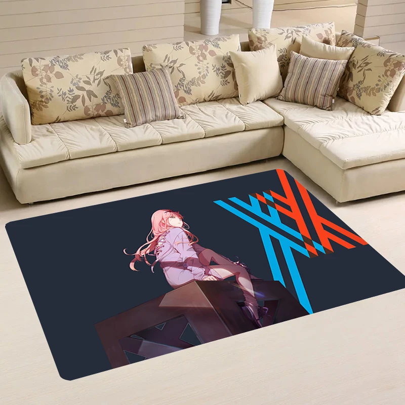 Carpets Darling in the FRANXX Balcony Room Rugs Kitchen Carpet Doormat Entrance Door Floor Mat Home Foot Rug Mats Bathroom Bath