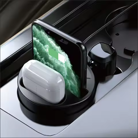 2024 Car Wireless Charger for Samsung S24 S23 S22 S21 20W Fast Charging Station Cup for iPhone 16 15 14 13 12 Pro Max Chargers