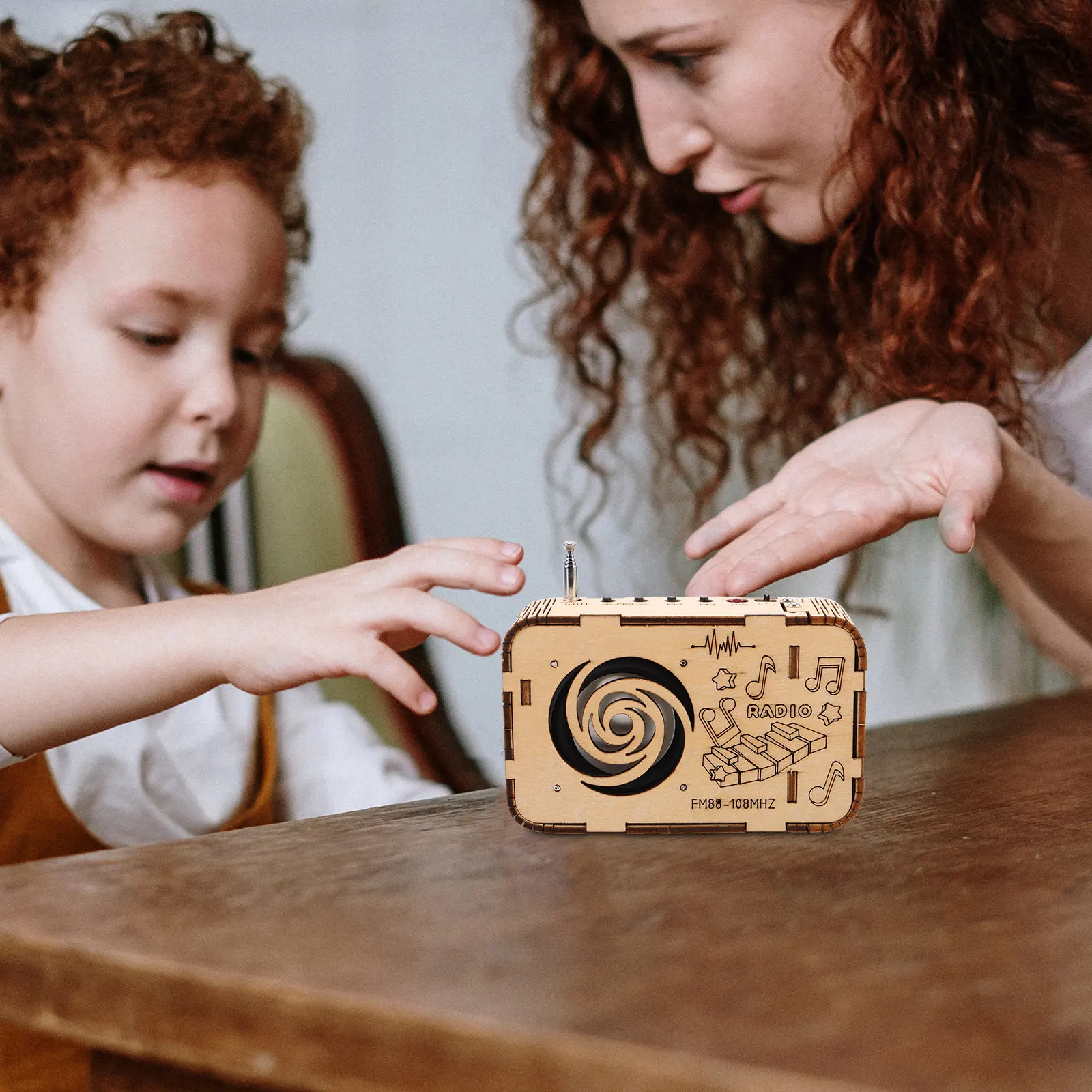 

Educational DIY Radio Kit for Children Wood Based Stem Project Science Experiment Set for Kids Enhancing Problem Solving Skills