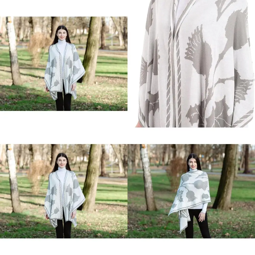 

Женская шаль Ruana из 100% египетского хлопка в шотландском стиле, один размер, изготовленная в Ирландии