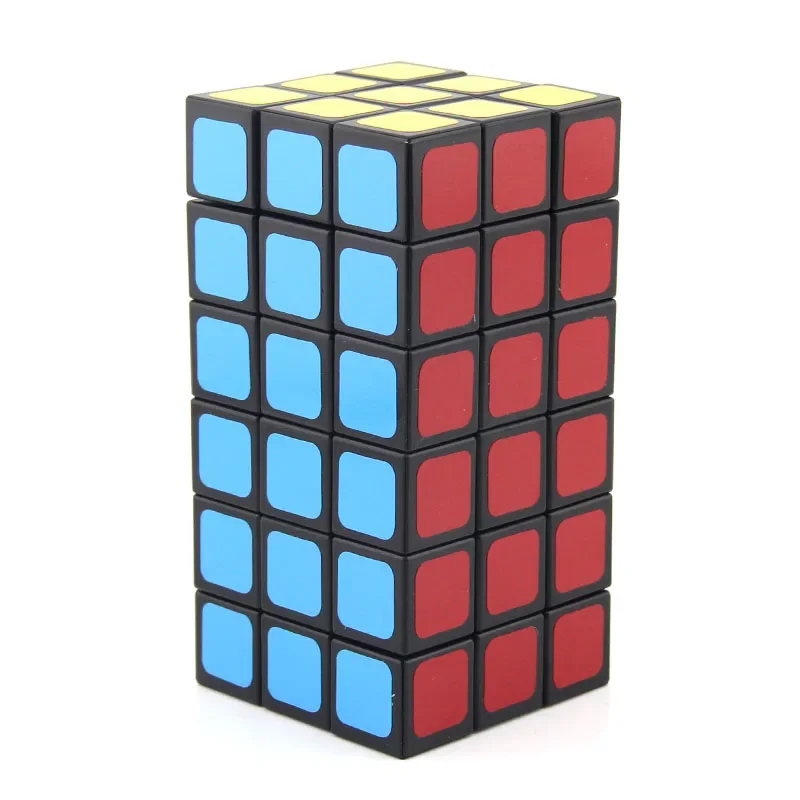 WitEden 3x3x6 Cuboid Magic Cube Symmetric 336 1C Cubo Transparent Professional Speed Neo Cube Puzzle Antistress Toys