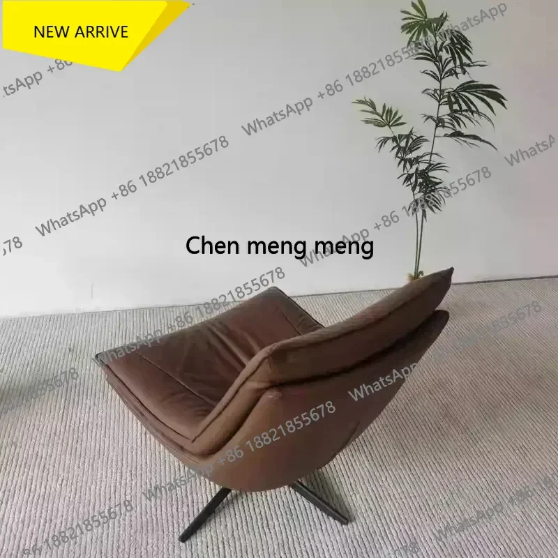 Sillas italianas minimalistas para sala de estar, sillones giratorios de diseño individual para sala de estar, soporte para espalda para dormitorio, muebles Poltrona