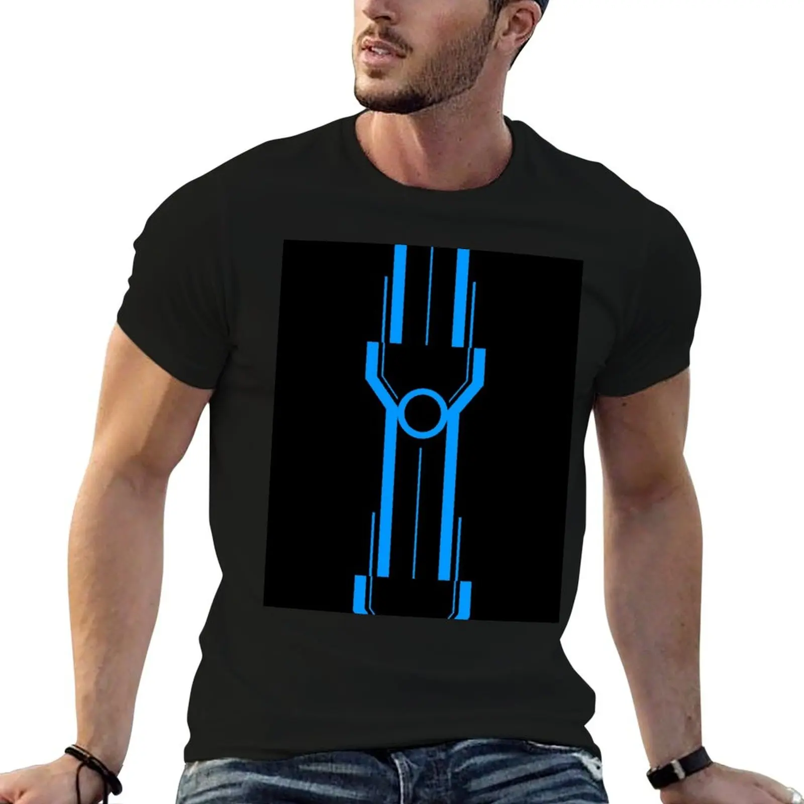 

Tron blue T-Shirt designer shirts hippie clothes boys whites shirts graphic mens t shirts