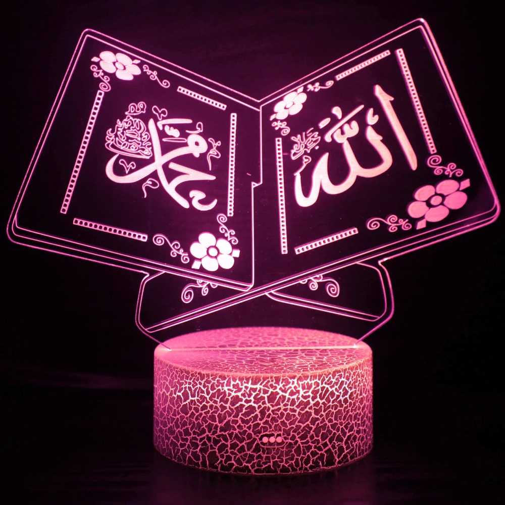 Led Night Light Kids Decorative Lights Battery USB Desk Table Lamp 16 Colors with Remote Decoration Ramadan Gift for Friend