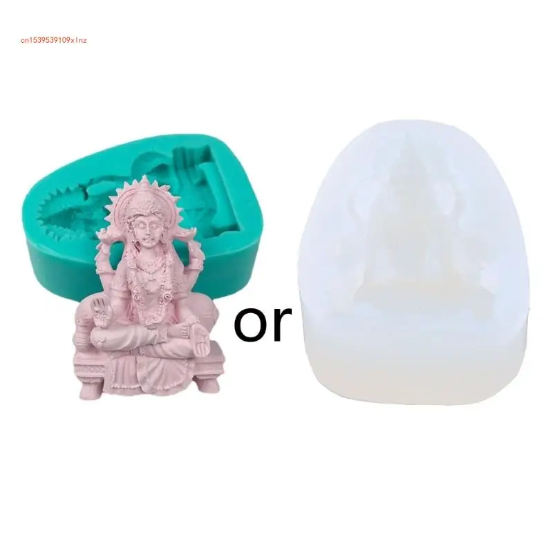 

3D Avalokitesvara Epoxy Silicone Mold Table Soft Ceramic Plaster Ornament Diy Crafts Decorations