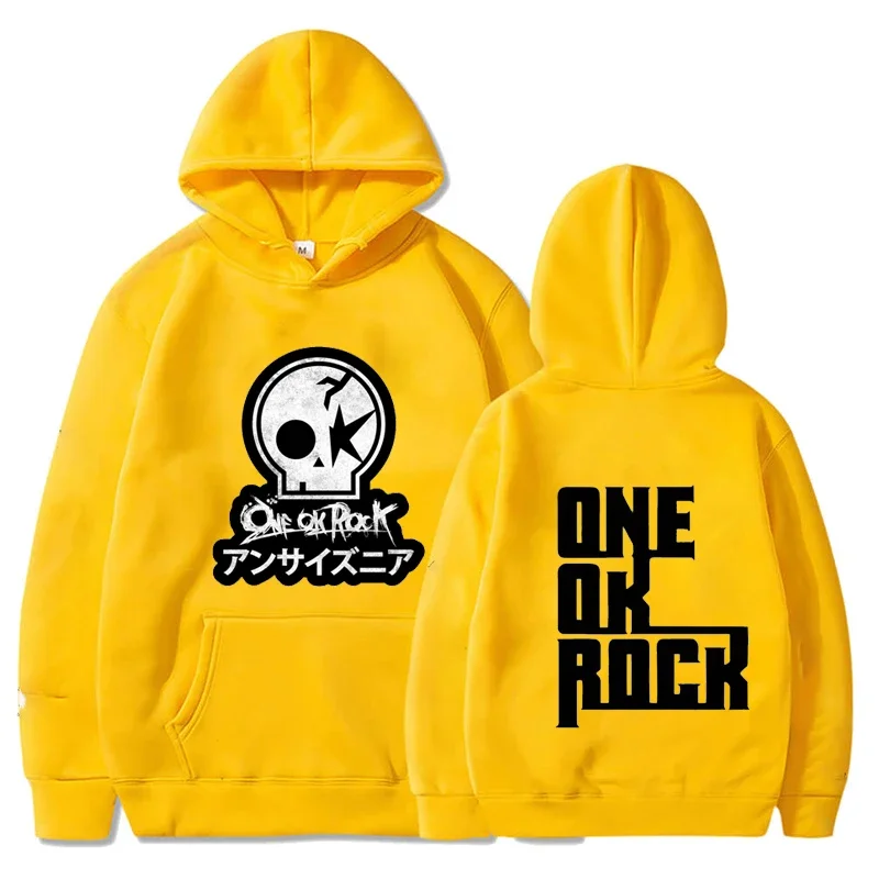 

Retro Japanese Rock Bands Hoodie ONE OK ROCK Hoodies Sweatshirt Hooded Camisa Pullover Graphic Harajuku Outerwea Streetwear