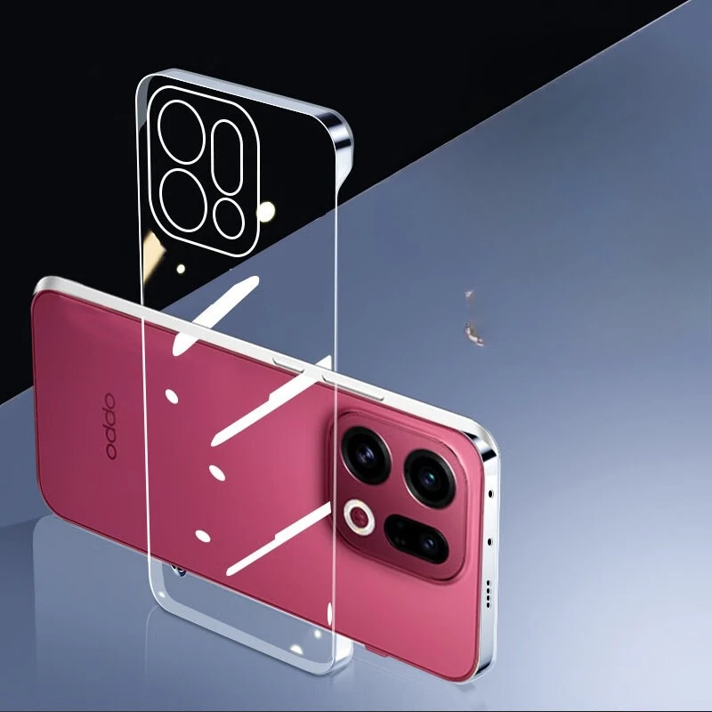 Frameless Slim Clear Hard PC Case For OPPO Find X9 Pro ShockProof Coque Phone Cases For OPPO Findx9 FindX9Pro Back Cover Shell
