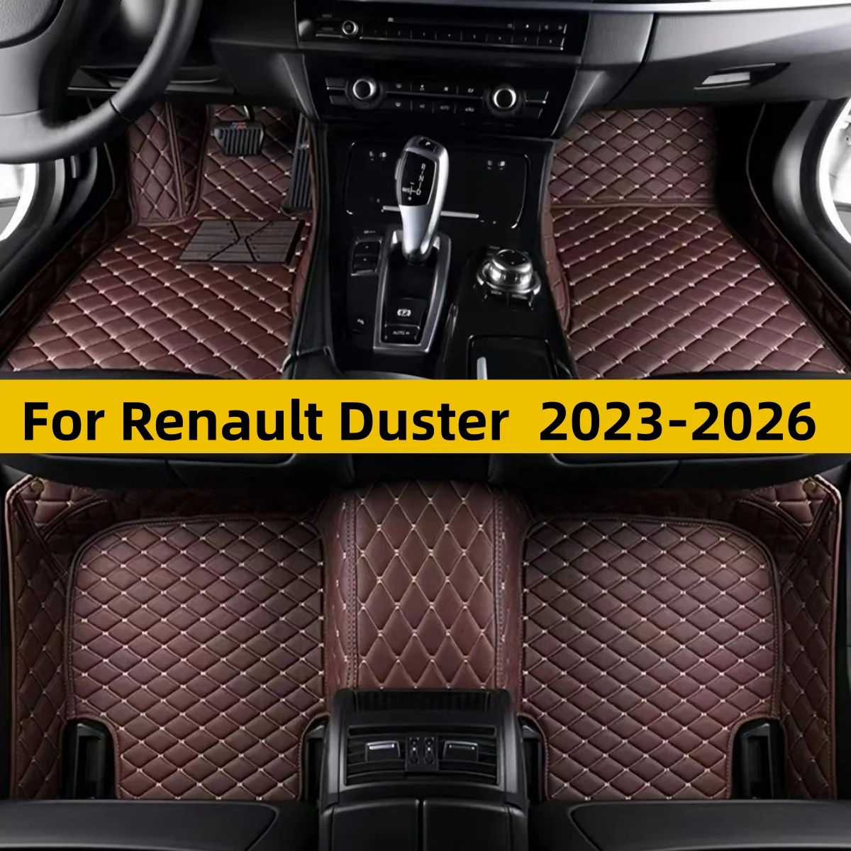 Car Floor Mats Fit For Renault Duster 2023 2024 2025 2026 Interior Accessories Anti Dirty Luxury Durable Leather Carpet