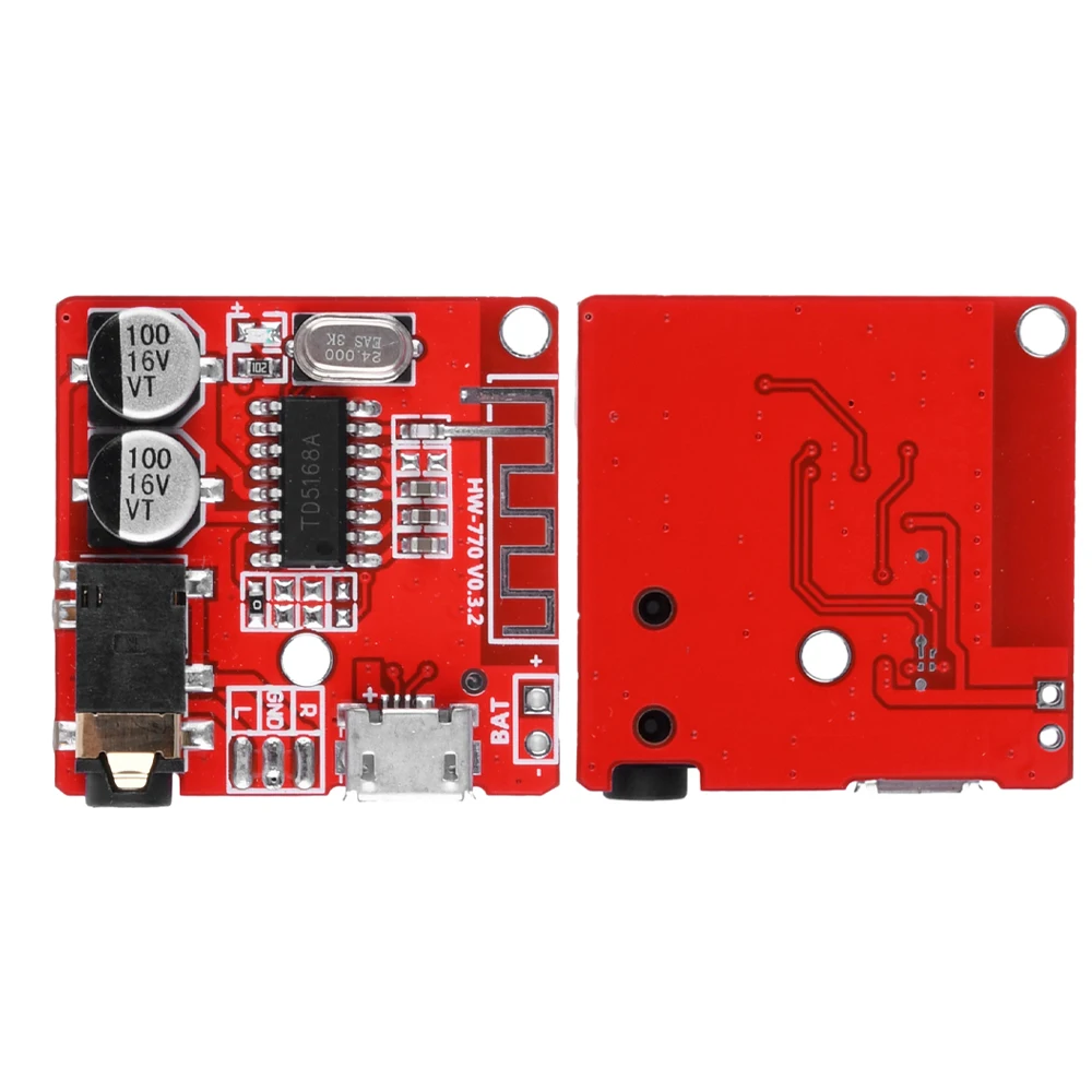 BT5.0 papan dekoding Audio MP3, 5W + 5W Stereo d-class modul penguat WAV + APE + FLAC + MP3 Lossless Decoding