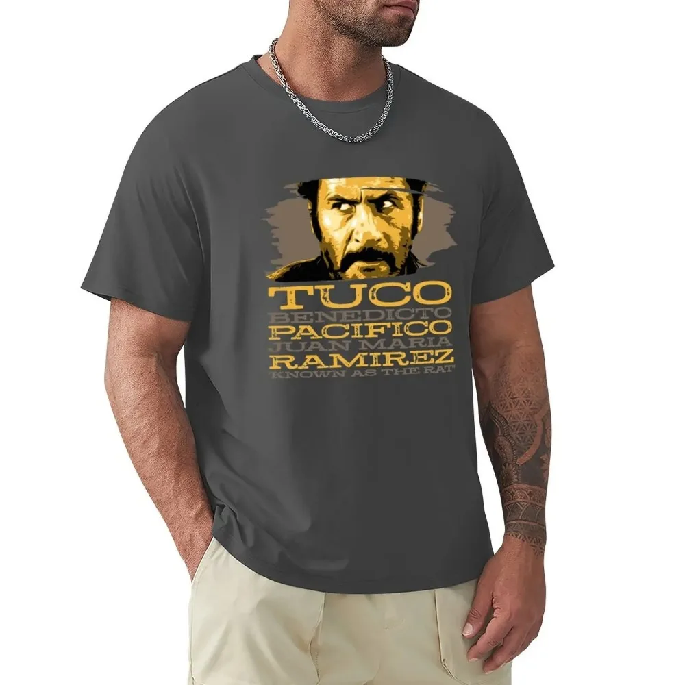 Tuco Benedicto Pacifico Juan Maria Ramirez From The Good, The Bad and The Ugly T-Shirt Black T Shirts Men\'s Cotton T-shirt