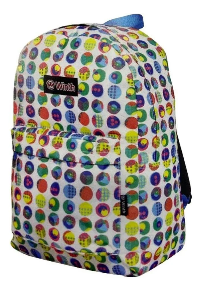 Youth Back Backpack Polka Dens College School Ride