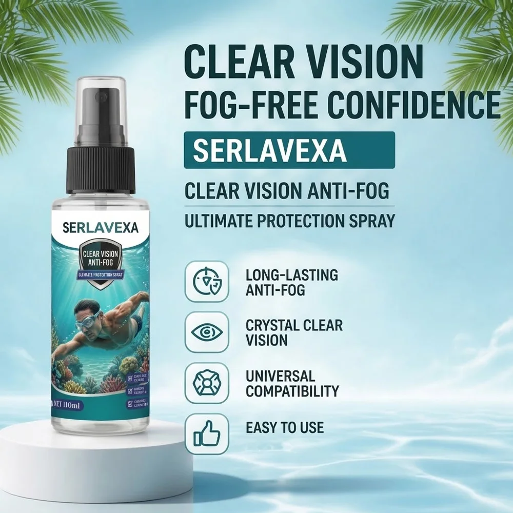 110ml Anti-Fog Spray Glasses Lens Cleaner Defogger for Swim Goggles Scuba Dive Mask Ski VR Helmet Mirrors Clear Vision