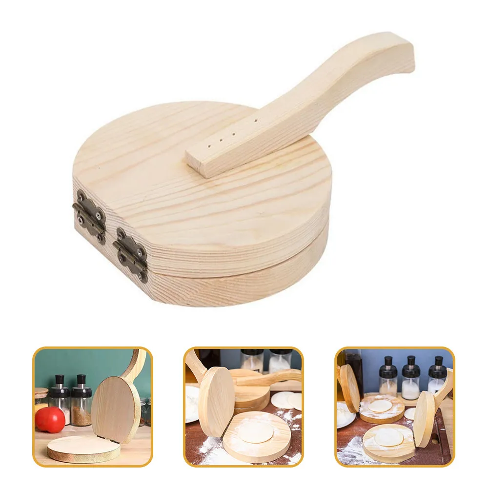 Prensa de madera para empanadillas, herramienta para prensar masa para el hogar, cocina, restaurante, empanadas, wontons, mini pasteles, herramienta para hacer empanadillas