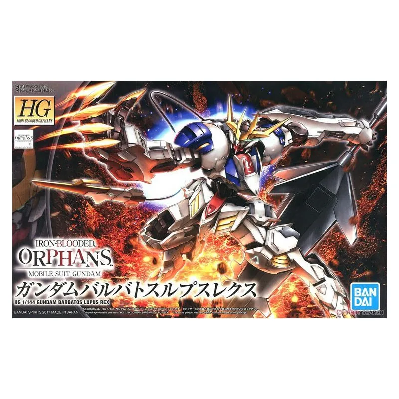 Bandai 100% Genuine Gundam Model Kit Anime Figure HG IBO 1/144 Barbatos Lupus Rex Anime Action Figure Collection Assembly Model