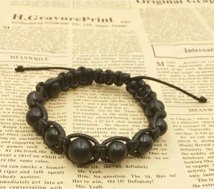 Wholesale 1pcs 100% Natural Russia Shungite Bead Bracelet,EMF Radiation Protection,5G Blocker