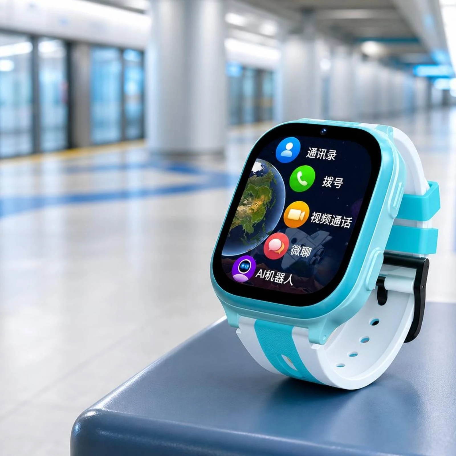 Kids Smart Watch Visual Call Calling Childrens Watch Phone Smartwatch Location Tracking Positioning Wearable Touchscreen view 4
