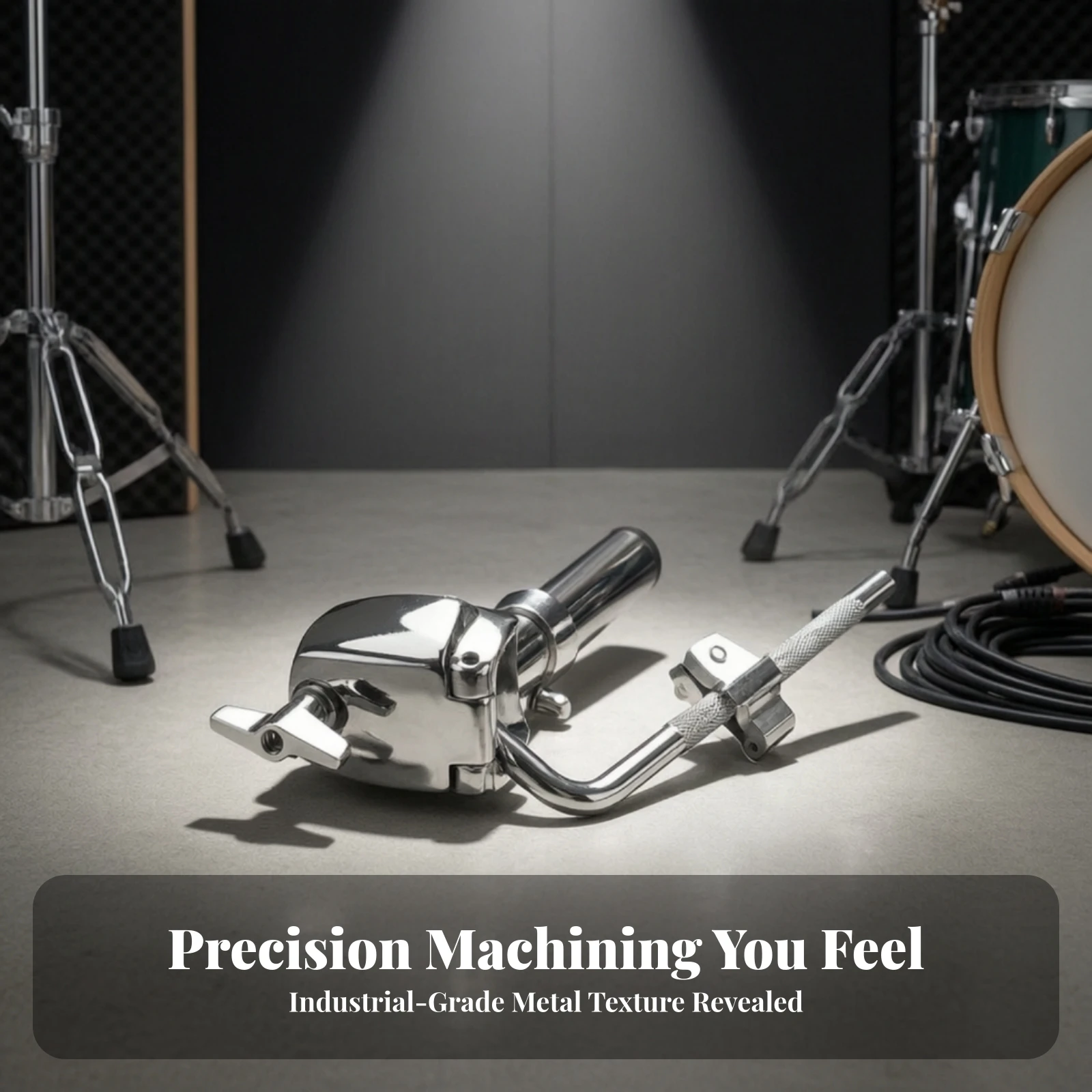 Drum Mounting Bracket Compact Drum Bracket with Clamp Extension Mount Universal Hardware Heavy-Duty for Drummers