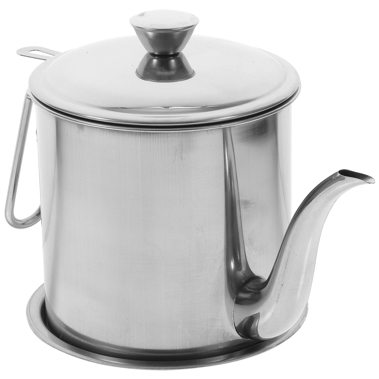 

Stainless Steel Oil Pot 1 4L Kitchen Storage Can Container Strainer Bacon Grease Holder Mesh Sauce Vinegar Water