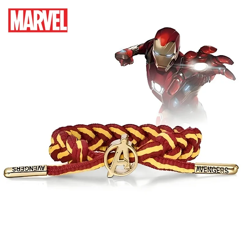 

Marvel Avengers Handrope Spider Man Iron Man Anime Cool Style Gold Plated Knit Fashion Wrist Accessories Commute Christmas Gift