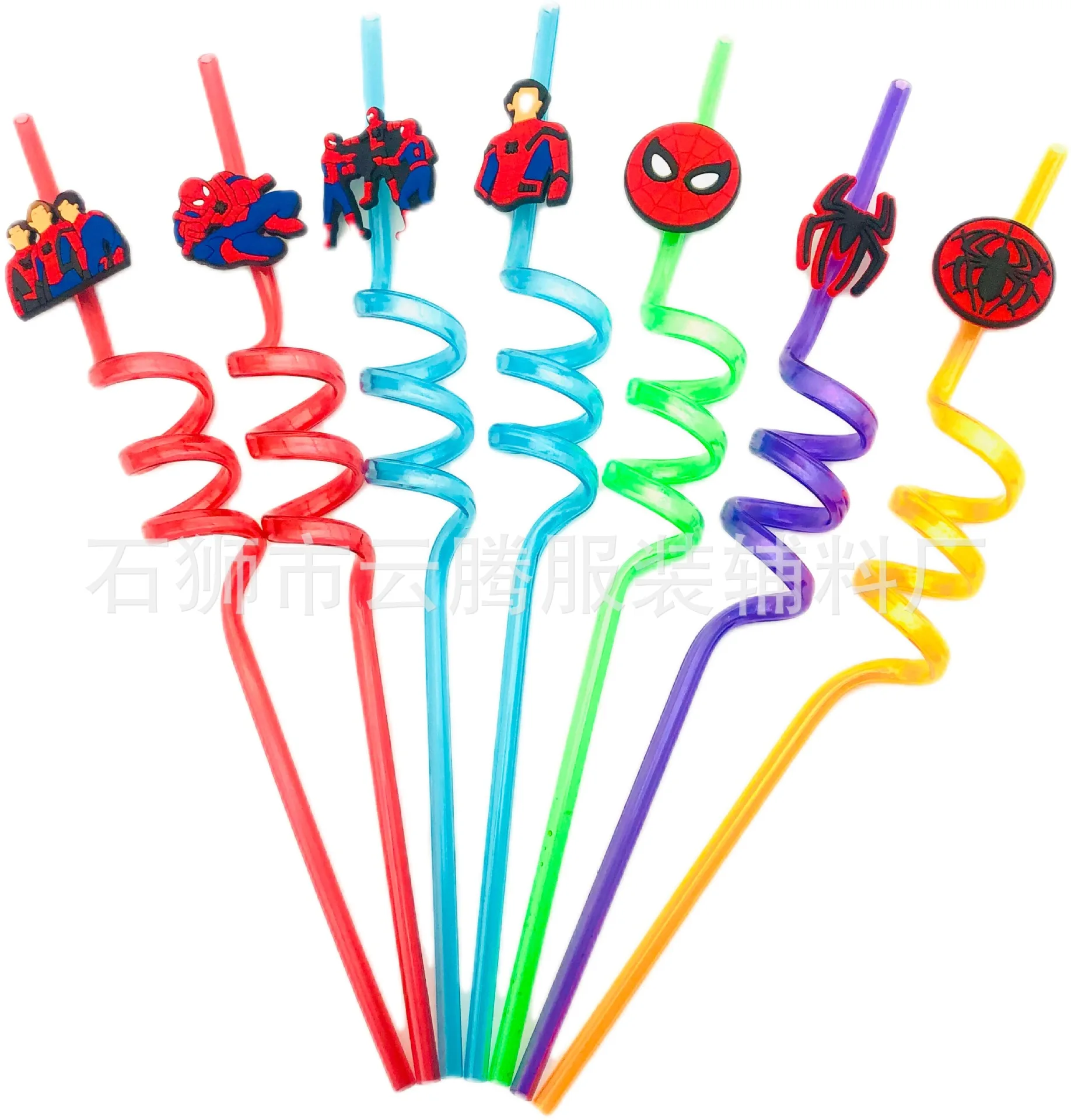 1/5/10Pcs Spiderman Theme Drinking Straws Kids Birthday Party Decorations Baby Shower Spiderman Party Supplies Birthday Gifts