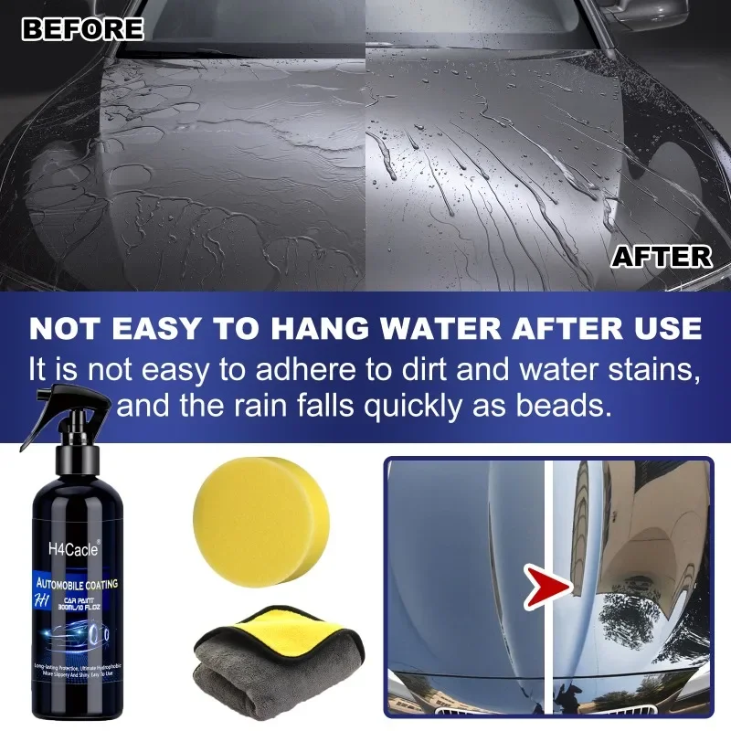 H1 Ceramic Car Coating Quick Detail Spray-Extend Protection of Waxes Sealants Coating Quick Waterless Paint Care car wax