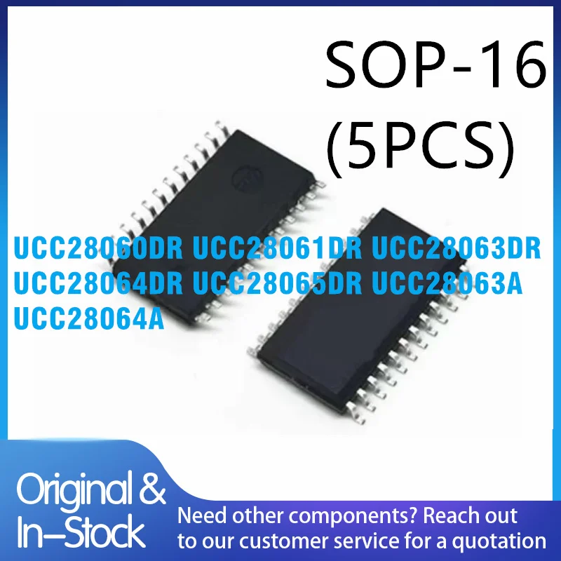 5PCS UCC28060 UCC28061 UCC28063 UCC28064 UCC28065 UCC28063A UCC28064A DR UCC28060DR UCC28061DR UCC28063DR SOP-16 package
