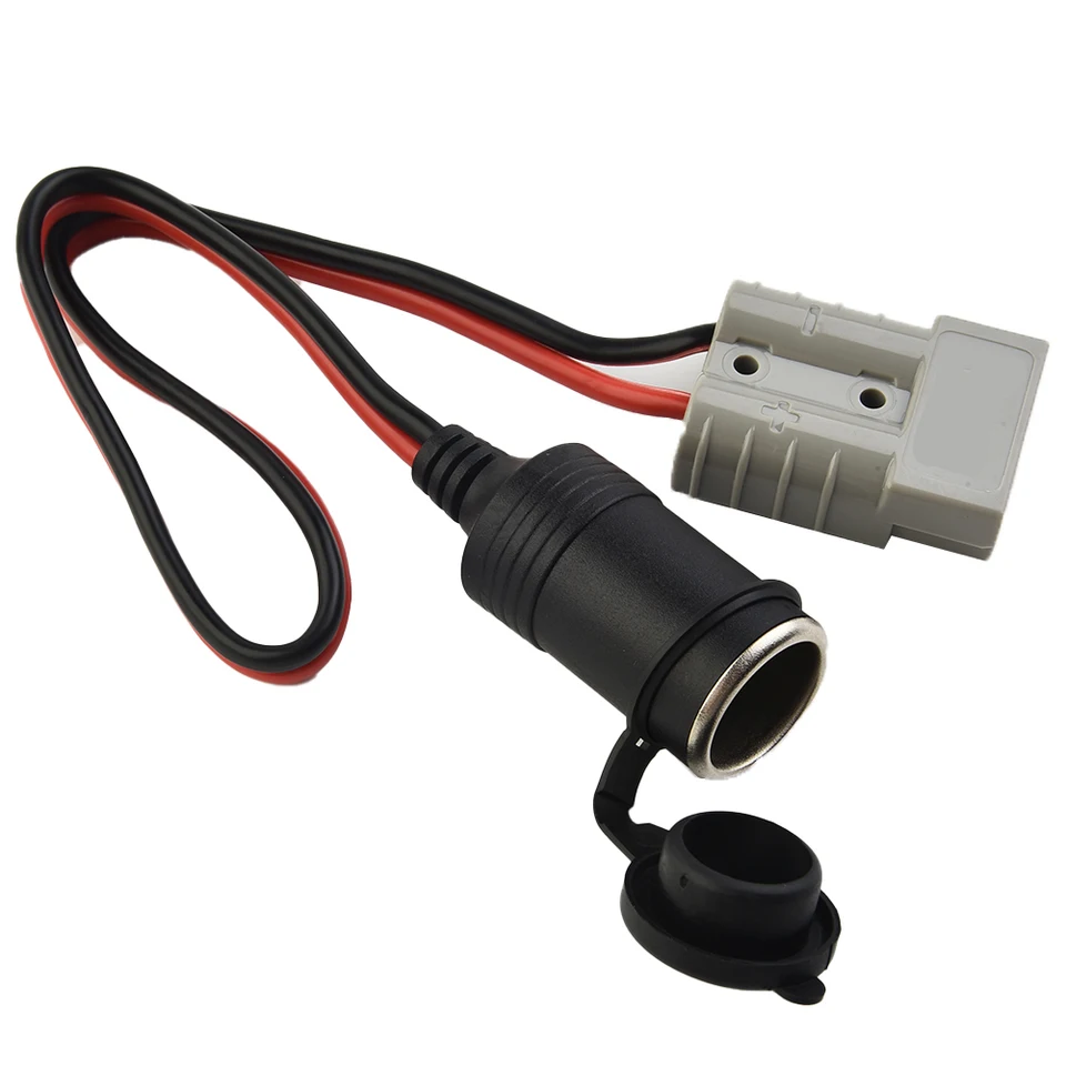 12 volt 2 pin plug to cigarette caravan adaptor 50 Amp For Anderson Plug To 16A Female Cigarette Socket Adaptor 300mm 12/24v  12AWG For Refrigerator Caravan Camping Trailer