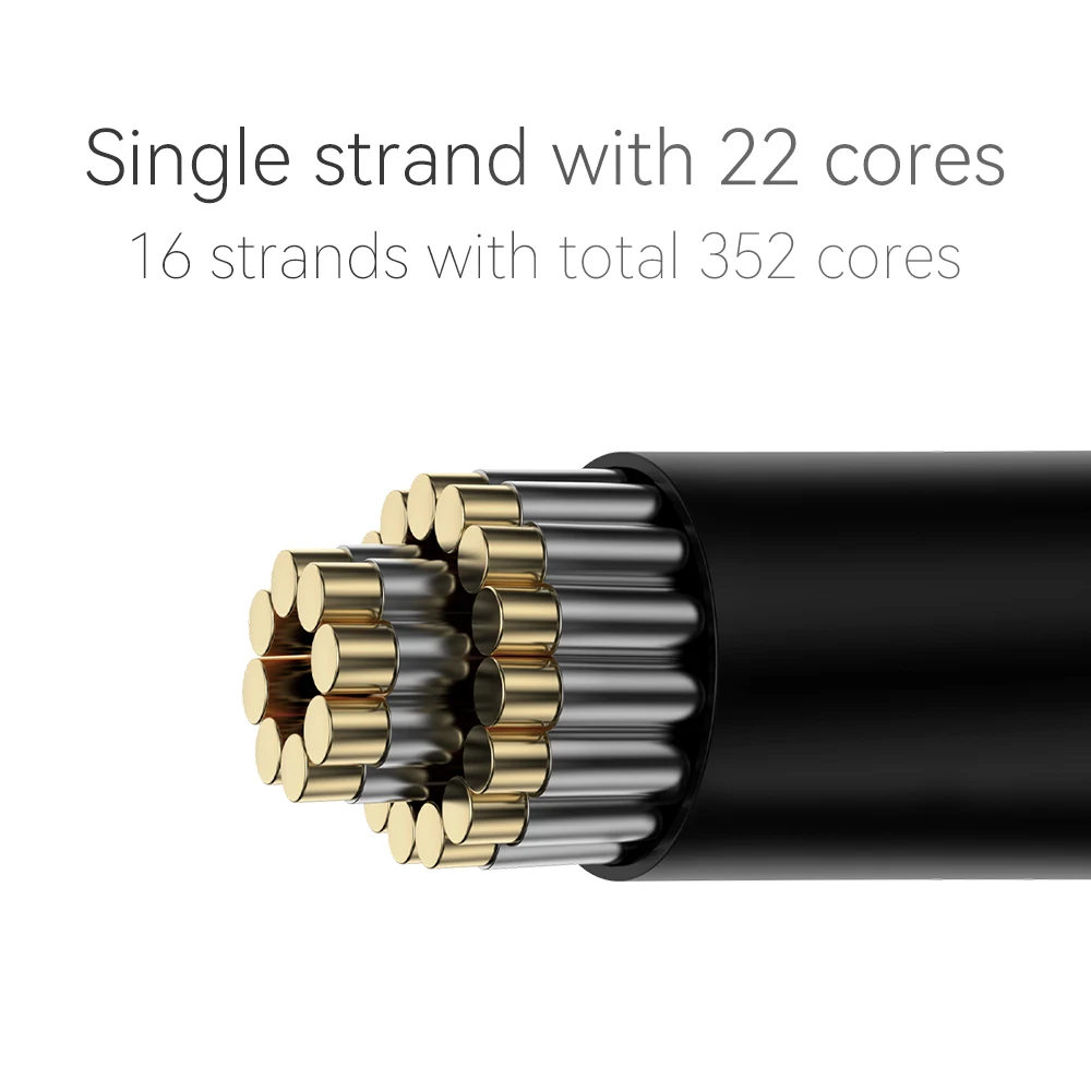 QKZ Q1 MAX 16 حامل 352 النوى OFC الفضة مطلي MMCX QDC KZ C دبوس سماعة ترقية كابل ل QKZ HBB ZXT AS16 برو ZSN برو X PR1